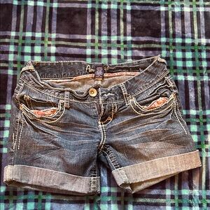 Amethyst Jeans Dark Gray Denim Shorts
